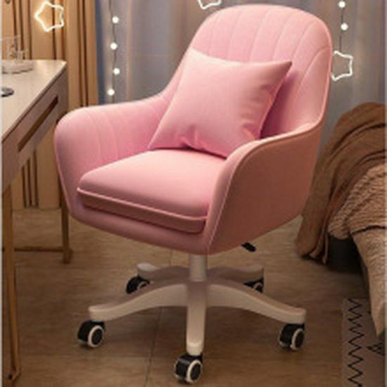 Net Red Petal Swivel Chair: Comfortable Backrest for Home, Office, or Makeup Use