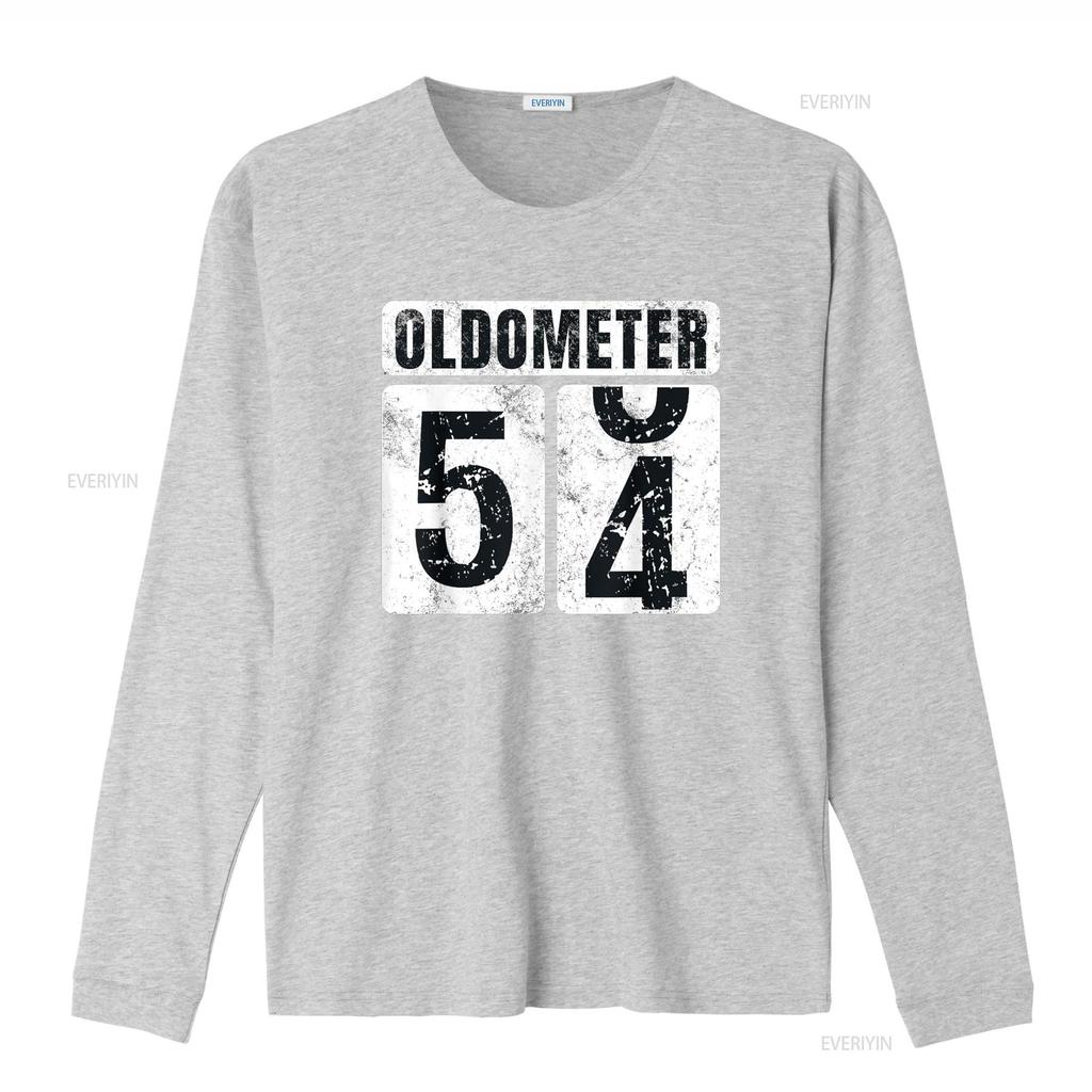 Oldometer 54 T Shirt Vintage Funny 54th Birthday Idea vintage Washed graphic homme designer clothes Casual Stretched Breathable