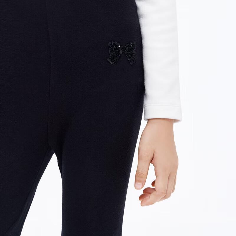 Little MO&Co. Girls' Antibacterial Slim-Fit Stretchy Leggings