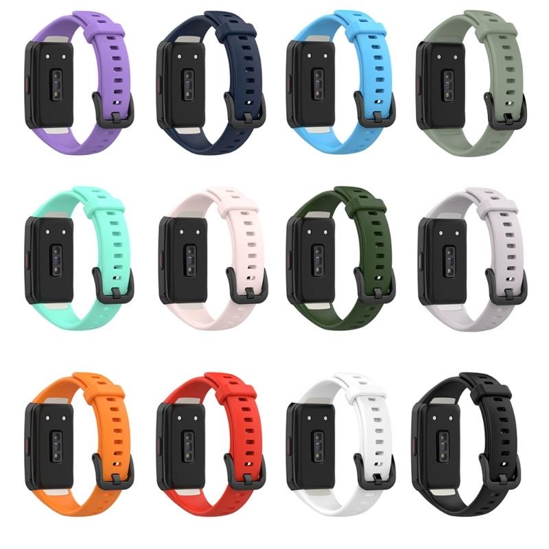 Silicone Band for Honor Band 6 for Smart Watch Wrist Strap Loop Bracelet Replacement Waterproof Belt Sweatproof