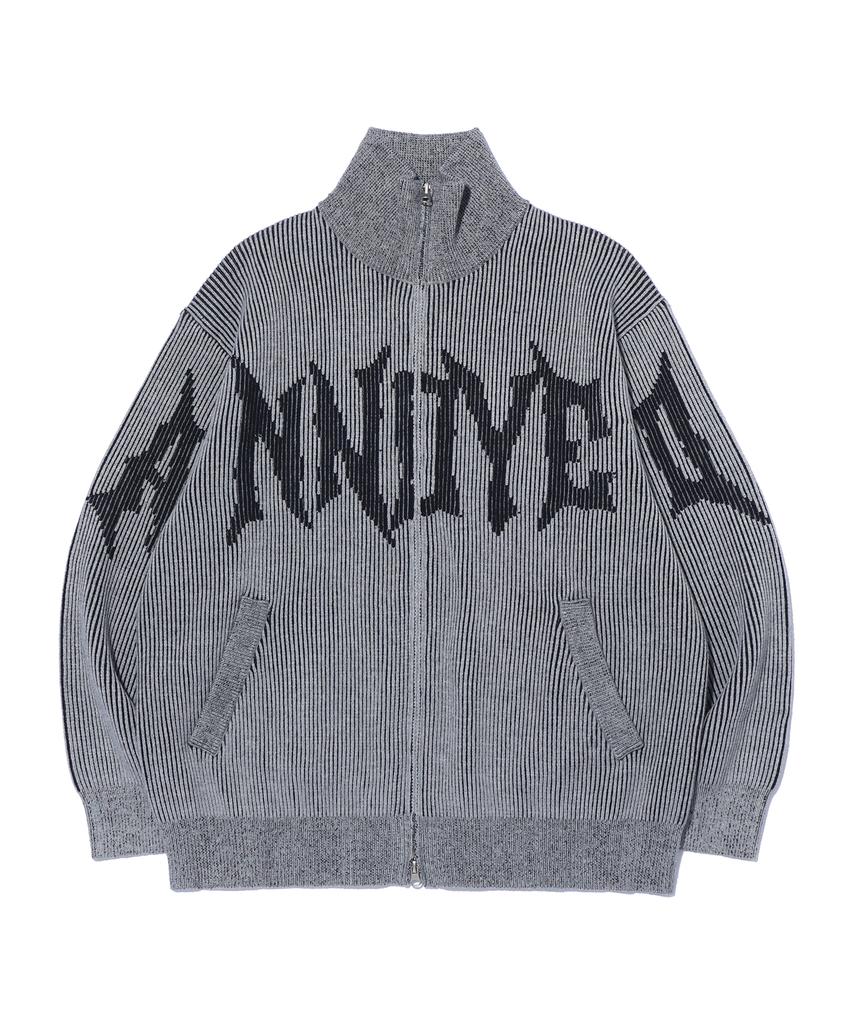 Eonoideu Niju High-Neck Knit Zip-Up Lq5Su515_Charcoal