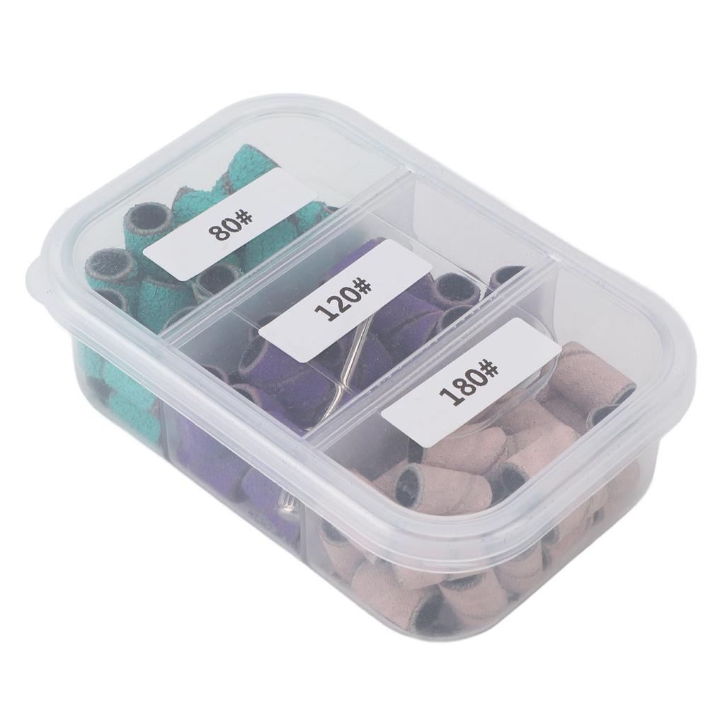 75 buc bandă mică de șlefuit pentru manichiură 80# 120# 180# Banda de șlefuit profesională pentru exfoliere pentru pediatrie