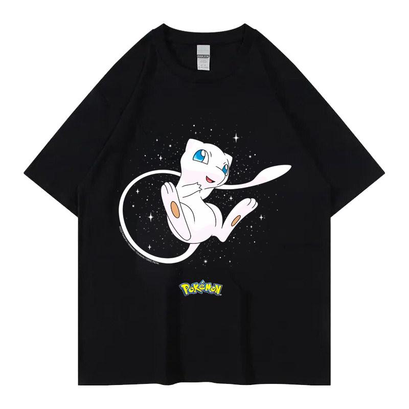 Pok É Mon Pikachu Little Fire Dragon Johnny Turtle Pok É Mon Printed Short Sleeved Mens Tshirt Childrens Parent Child Wear