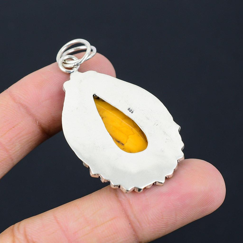 Natural Mookaite Gemstone Pendant 925 Sterling Silver Indian Jewelry For Women