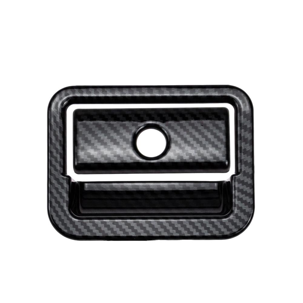 

For ISUZU D-MAX MU-X 2012-2019 2pcs Carbon Fiber Color Co-pilot Glove Compartment Storage Box Handle Switch Panel Cover Trim