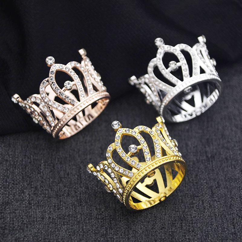 Girls Birthday flower decoration Cake Topper Crown Small Tiaras for Doll Diadem Bridal Wedding Hair Jewelry Tiaras Ornaments
