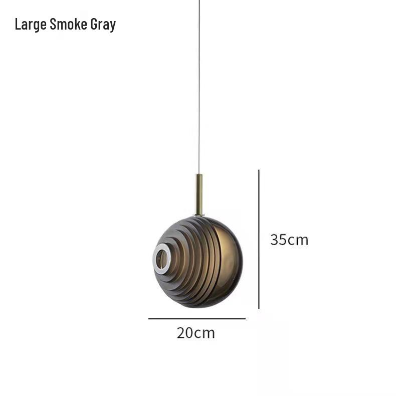 Postmodern Minimalist Striped Glass Pendant Light for Living Room, Cafe, Bedroom, Staircase, and Exhibition Hall