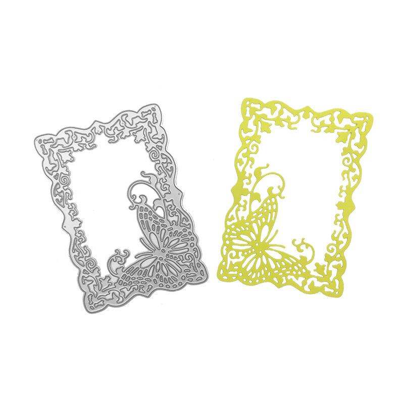 Butterfly Frame Metal Cutting Dies for DIY Scrapbooking Album Paper Cards Decorative Crafts