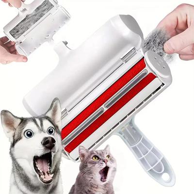 Tierhaarentferner, Roller zum Entfernen von Hunden und Katzen, selbstreinigend, Flusen, Tierhaarentferner, Tierhaarentferner, Reinigung mit einer Hand