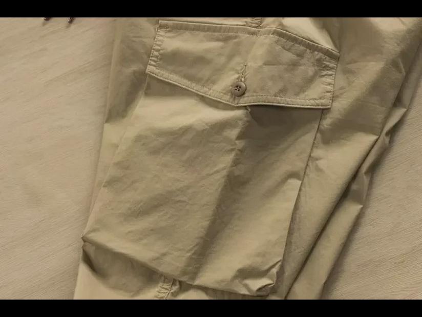 Pantaloni casual la modă pentru bărbați 2023 cu buzunare multiple și manșete - Salopete de lucru cu croială largă