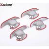 Side Door Handle Bowl Cover Trim For Kia Sportage 2005 2006 2007 2008 2009 2010 Chrome Car Door Handles Cup Overlay Accessories