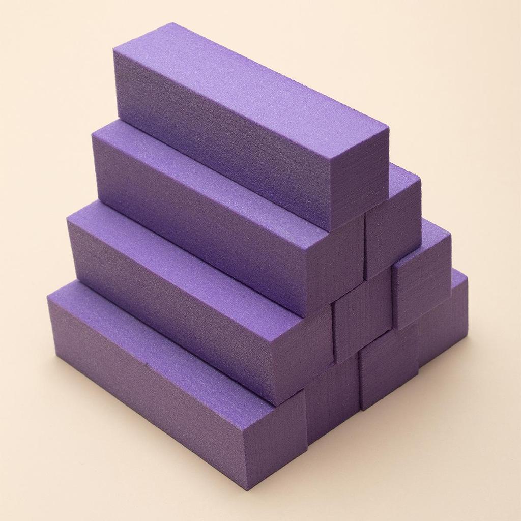 White Tofu High Foaming Buffing Block for Nail Shaping and Polishing