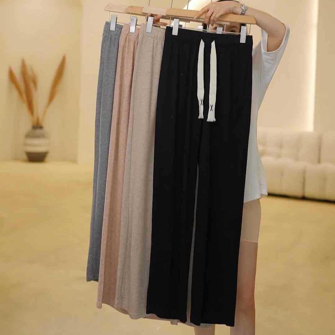 Drapey Versatile Loose Fit Waist-Cinched Casual Pants Extra Large розовый