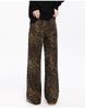 Unisex Retro-Freizeithose mit geradem Bein und Leopardenmuster