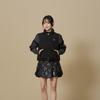 Penguin Knit Sleeve Puffer  Black 