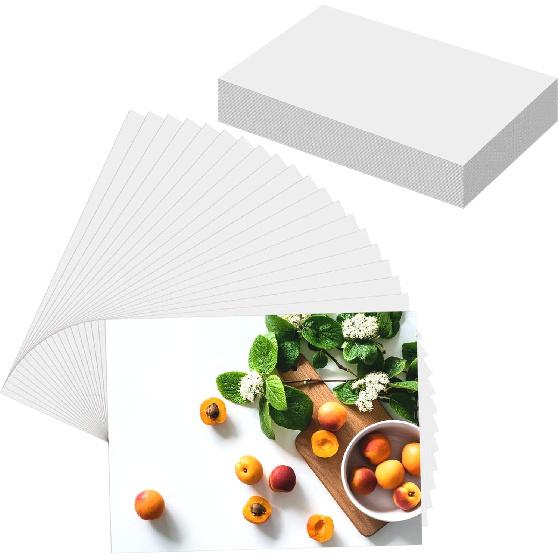 20 Sheets Photo Paper Glossy, 8 * 10 Inch Photo Paper for Printer Picture, Inkjet Printing Picture Paper 180gsm, Suitable for Flyers, Calendars and