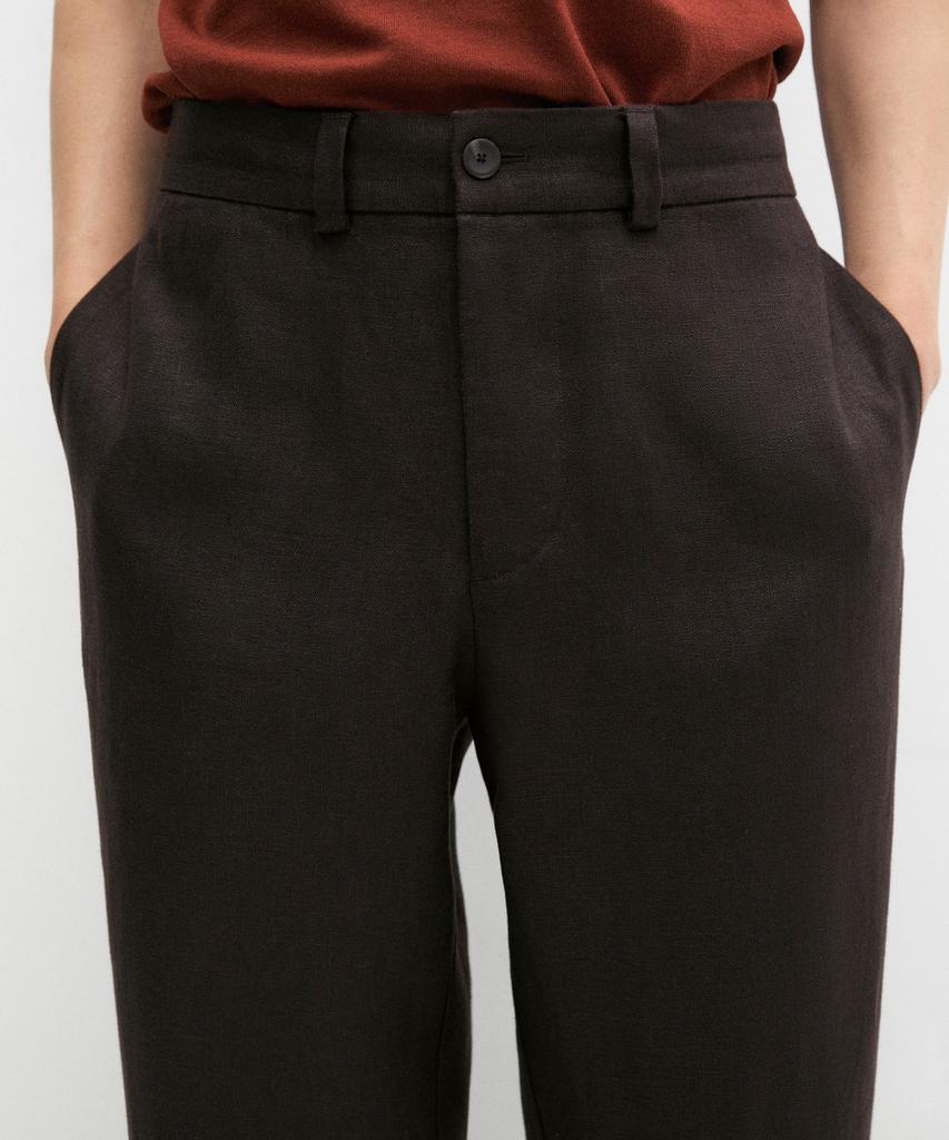 Masimodutti Total Look 100% Linen Pants