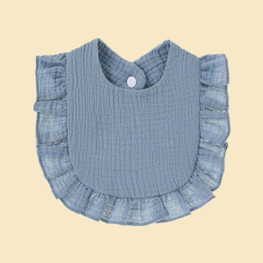 European & American Stylish Ruffled Edge Lace Baby Bibs