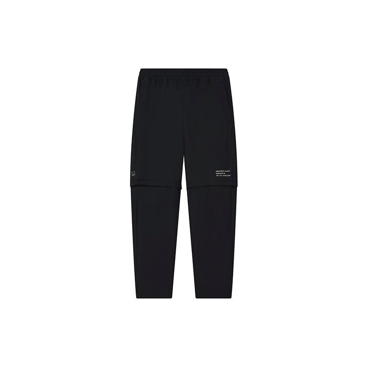 FILA Athletics Knitted Sweatpants Men s Pitch Black Moderate Straight Fit Pants A11M211814FBK M