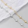 925 Silver Zircon Flower Bracelet For Women Luxury Charm Jewelry Gifts Birthday Party Elegant Chain Bracelet