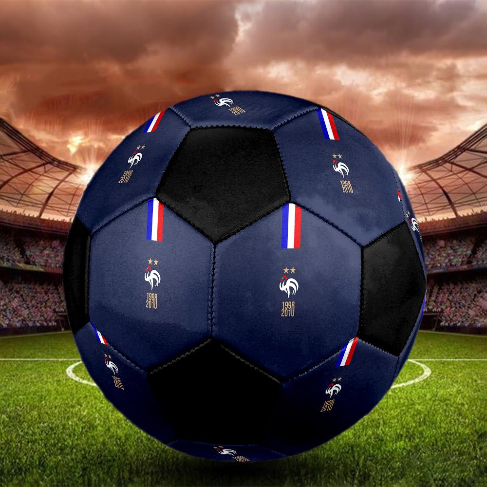 TAGLIA 5 Pallone da Calcio Federazione Calcistica Francese Colorato Per Tutte le Età Cucito a Macchina PVC Pronto per la Competizione Resistente Alta Rimbalzabilità