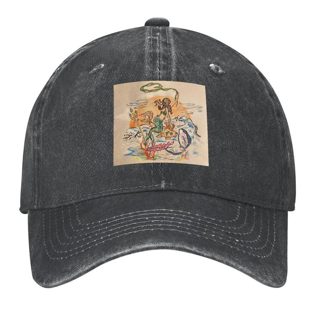 Mermaid Rodeo Above the Waves Baseball Cap fishing caps man Anime New In The Hat Fashion Beach WomenMen's