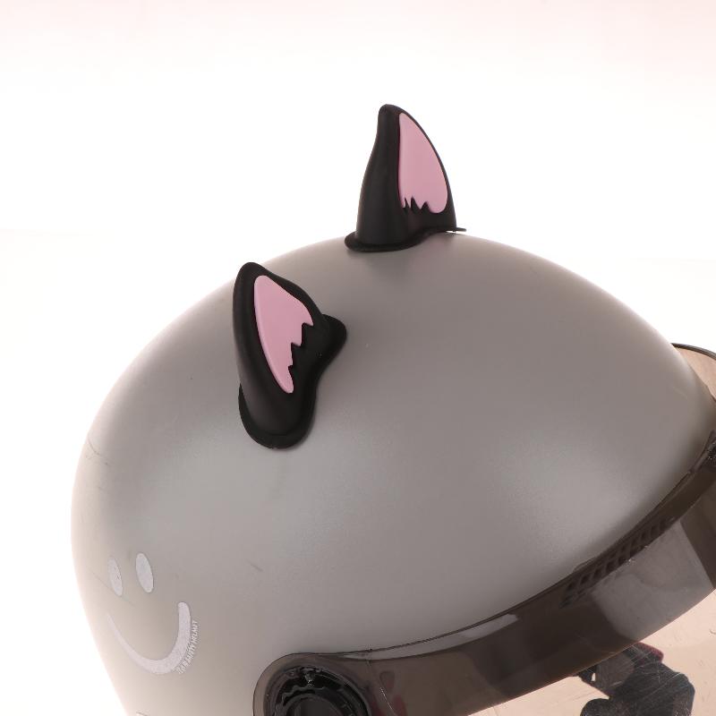 Motorsykkelhjelm Katteørepynt Hjelmøretilbehør For Scooter Sykkel Selvklebende Motorsykkel For Skateboard For Sykling