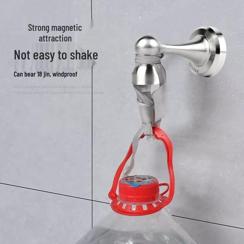 Stainless Steel Magnetic Door Stopper - Punch-Free, Anti-Collision, High-Strength, for Bathroom/Bedroom Doors