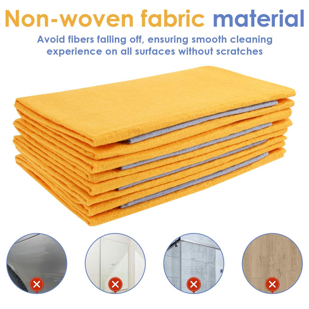 16/8Pcs New Ultra Absorbent Cleaning Shammy Reusable Cleaning Towel Machine Washable Will Not Scratch for Home Kitchen Bathroom
