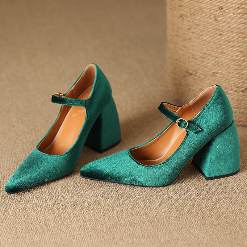 Buy Q/Women's High Heeled Single Shoes, Fashionable Solid Color
