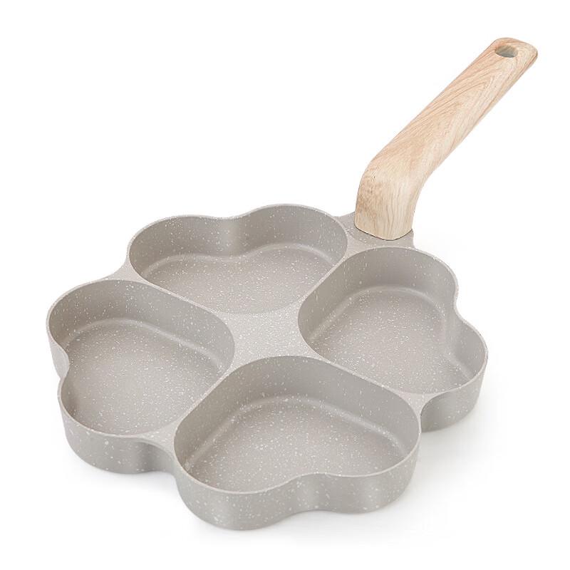 Heart-Shaped Four-Hole Non-Stick Breakfast Pan