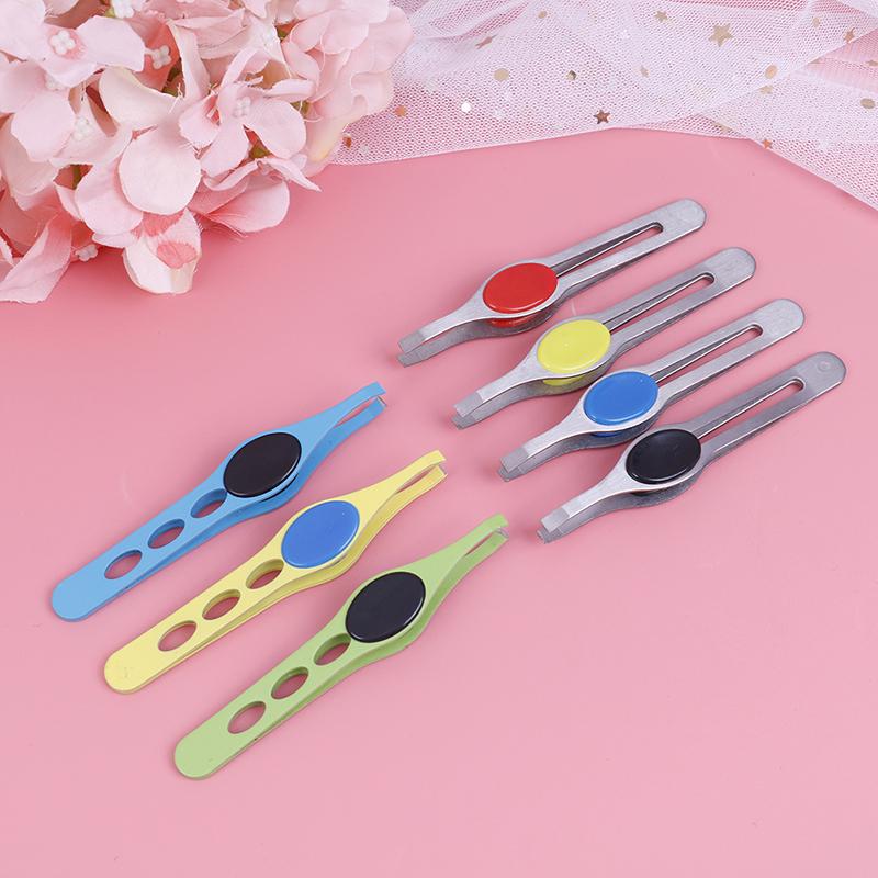 Eyebrow Clip Hair Slanted Puller Stainless Steel Brow Trimmer Face Hair Removal