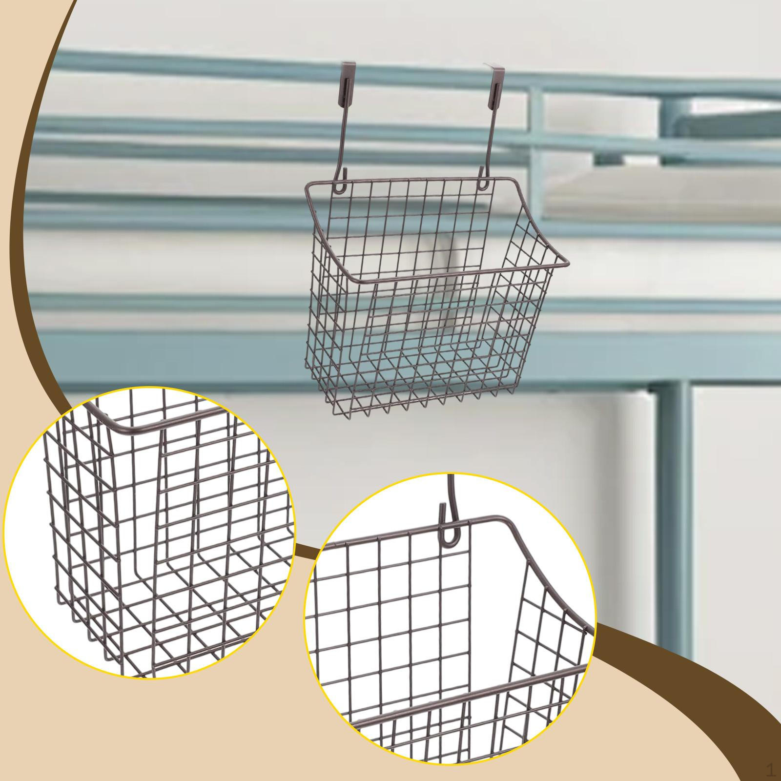 

Проволочная корзина над дверцей шкафа Органайзер Декор Контейнер для хранения Полка Закуска для