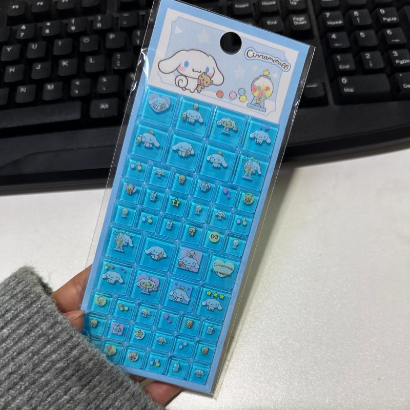 

3D Sanrio Sticker Transparent Jelly Crystal Decorative Sticker Phone Case DIY Children s Toy great for daily use 1600*900*700MM-A2444