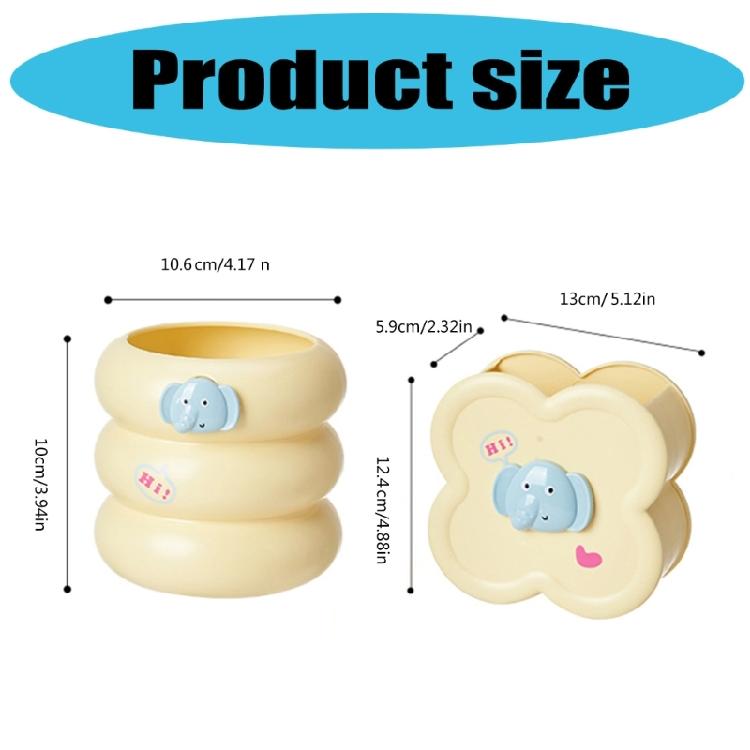 Bright Cartoon Design Plastic Innovative Pen Holder Compact Stationery Case for Students Professionals