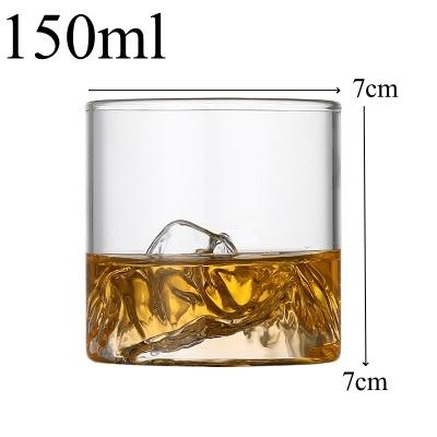150ml/300ml Small Transparent Glass Coffee Cup Mountain Glass Whisky Heat Resistant Tea Drink Milk Juice Cup Bar Tool