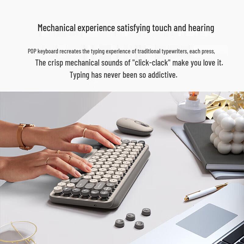Logitech POP KEYS Wireless Bluetooth Mechanical Keyboard