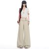VIONA American Retro White Wide Leg Jeans Women Summer Loose Fit Simple Versatile Fashionable Floor-Length Pants Casual Trousers