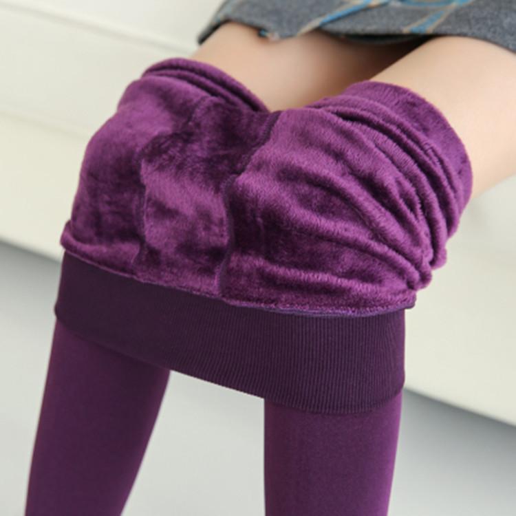Fashion Brushed Stretch Fleece Lined Thick Tights Warm Winter Pants Warm Leggings