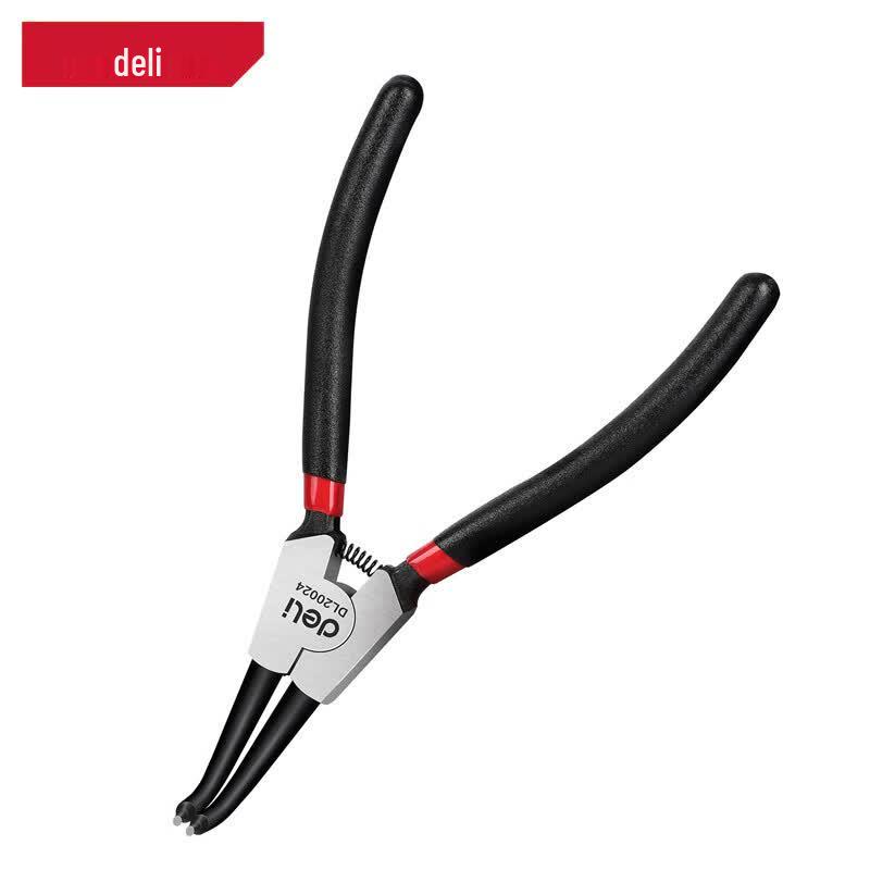 Deli German External Curved Snap Ring Pliers
