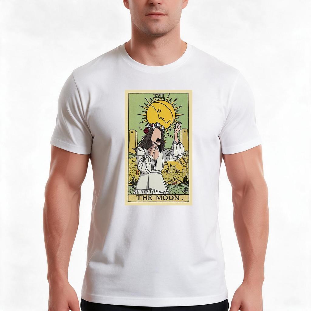 Lana As Lana Best Selling The Moon Tshirt Summer Casual Cotton Tee Oversized Streetwear Tops Vintage Graphic Print