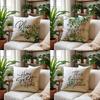 Home Decor Gather Happy Place Home Sweet Bless Pattern Cushion Cover Suitable For Sofa Bedroom Car Pillow Cover