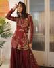 Women Designer Party Wear Soft Organza Salwar Suit Sharara Set Indian Ethnic Bollywood