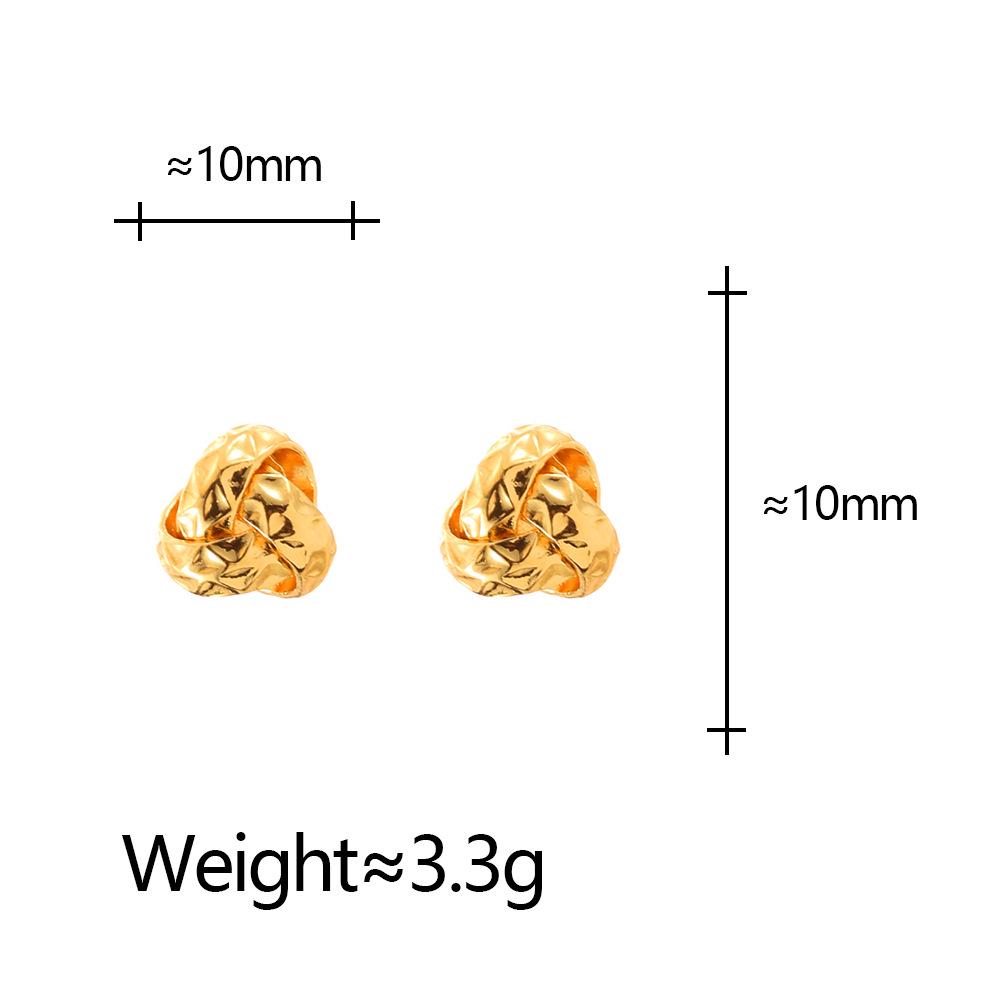 Chic Retro Irregular Geometric Stud Earrings for Women - Luxurious and Versatile High-End Design
