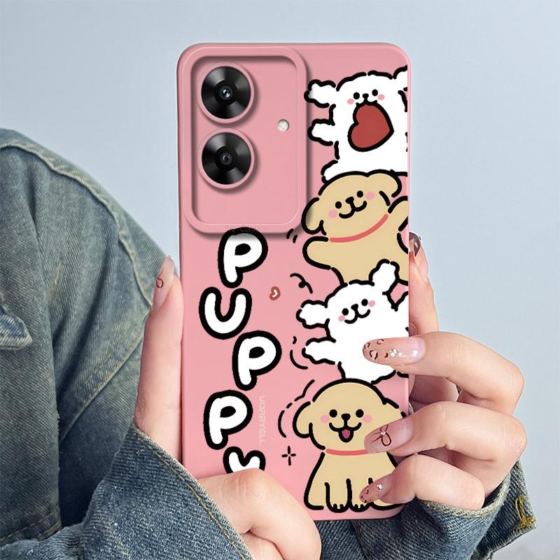 For Realme Narzo N61 Note60 Phone Case Note 60 NarzoN61 Casing Soft Silicone Painted Fashion Cartoon Flower Printed Back Cover