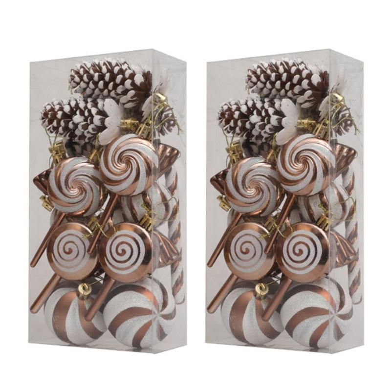 Christmas Tree Baubles Ornament Stylish Christmas Tree Hanging Pendant Baubles Decorations for Holiday Ornament