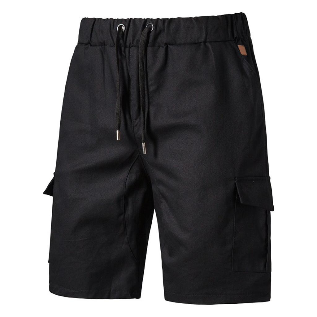 Men's Summer Casual Outdoors Casual Patchwork Pockets Overalls Sport Tooling Shorts Pants