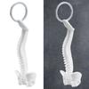 Miniature Human Spine Skeleton Keychain for Teaching Aid Decorative Anatomical Model Keyring Handmade Car Key Charm