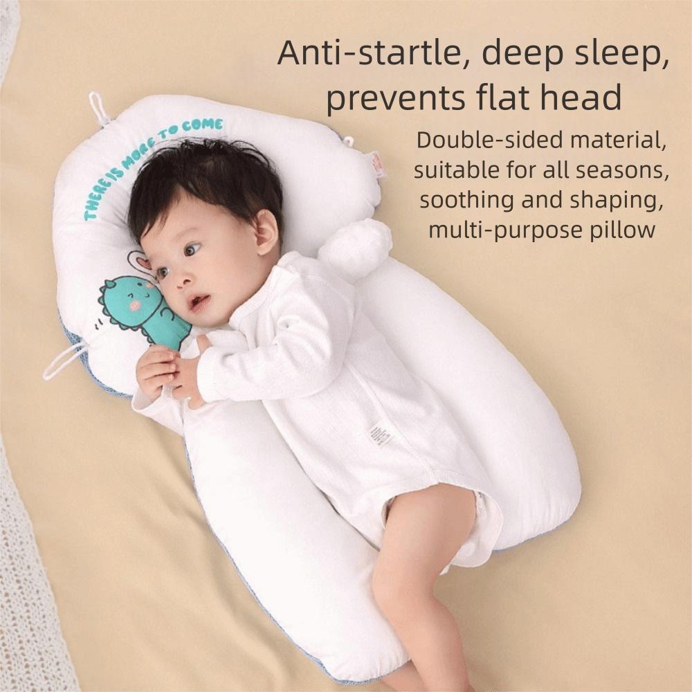 All-Season Material Newborn Soothing Pillow Drawstring Design Anti-Startle Pillow Newborn Care