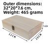 Pine Storage Box Rectangular Storage Box Home Organization As Shown Large Wooden Storage Box Craft Supplies Box